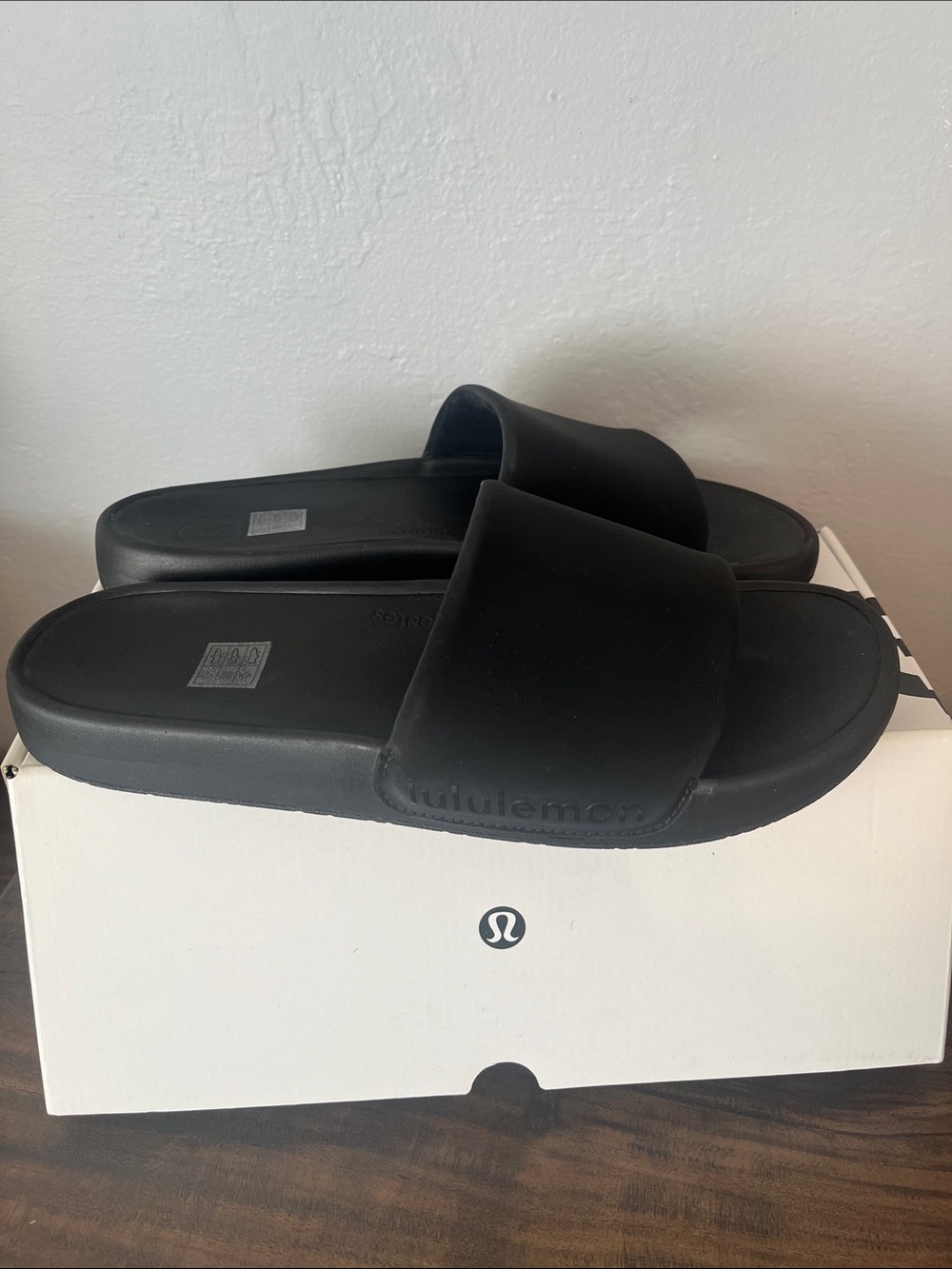 lululemon Black Slide Sandals